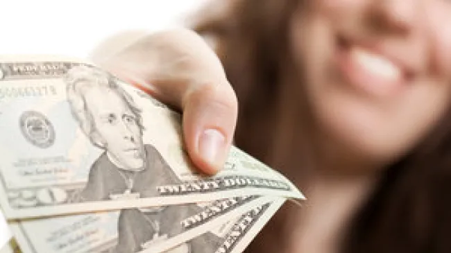 Giving money